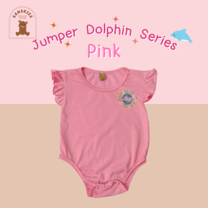 0 - 12 Bulan Jumper Dolphin Series Aneka Warna Jumpsuit Bodysuit Bayi Newborn Hingga 1 Tahun Murah Terjangkau Bisa COD Bayar di Tempat