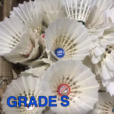 Shuttlecock Badminton Struk (Drilling) Buat Latihan / Kondisi Kok Bekas (1 slop = 12pcs)
