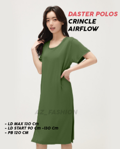 Daster Cringkle Airflow Baju Atasan Style Korea 2024