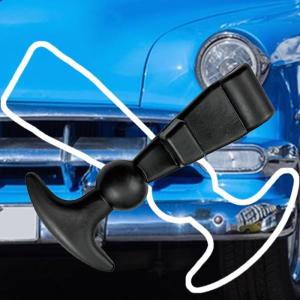 Set of 4 Practicla Elastic Engine Cover Clamps T Shape Grip Automotive Toolbox Organizers Accessories Daily Use