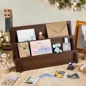 xpkQ Wooden Detachable Organizer Storage Rack Cosmetics Jewelry Storage Shelf Modern Simple Creative Display Stand Home Decoration 7M5T2