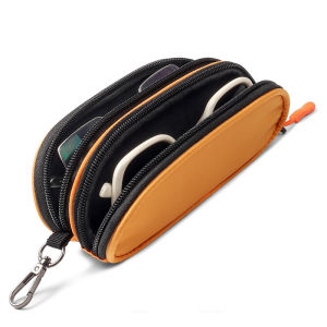 Double Layers Sunglasses Case Fashion Portable Zippered Glasses Storage Bag Travel Sunglasses Case