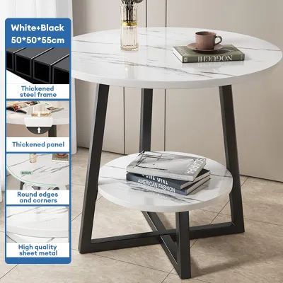 KEKEE Round Table Coffee Table Simple Coffee Table Beside The Sofain The Living Room Office Nordic Round Tea Table Circular Table 茶几