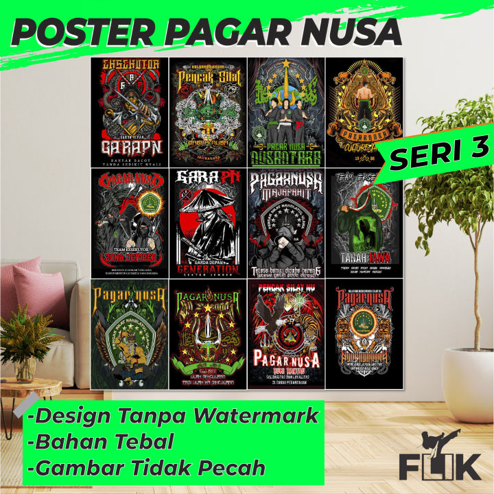 Poster Pagar Nusa Hiasan Dinding Pagar Nusa Seri 3 Lazada Indonesia 