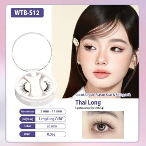 [COD&Ready] WOTABO Magnetic Eyelash Thai Long Bulu mata Magnet Tanpa Lem 8-10mm Daur Ulang