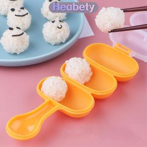 Heabety 2 cái bộ bé gạo bóng khuôn trẻ em ăn trưa tự làm Sushi Maker khuôn dụng cụ nhà bếp