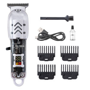Professional Hair Clippers Rechargeable Electric Haircut Razor Trimmer Adjustable Cordless For Men With Haircut Set