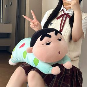 BUENOO Pajamas Plush Toy Crayon Shin-chan Soothing Sleep Stuffed Toys Soft Body Pillow Home Decor