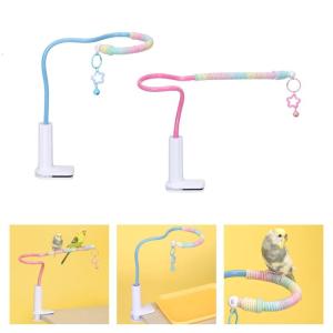 Flexible Parrots Perch Stand Puzzle Toy Portable Bird Training Tabletop Platform Intelligence Puzzle Enrichment Toy