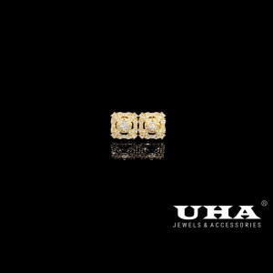 B1732 Bông tai nữ đính đá CZ sáng lấp lánh UHA