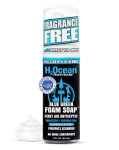 Xà phòng xăm hình H2Ocean kháng khuẩn - Sữa rửa tạo bọt chăm sóc sau xăm cho hình xăm và khuyên mới không mùi không hương liệu có chứa nha đam dạng chai nhỏ gọn dành cho da nhạy cảm - 1.7 oz