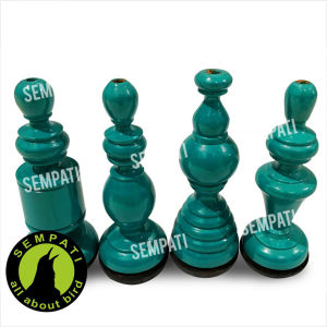 SEMPATI Pion Pleci Kayu Pion Sangkar Kandang Burung Pleci Ciblek Aksesories Variasi Pion Untuk Sangkar Pleci Bulat Kotak Besi PPLCP