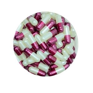 1000pcs Size 0 Pearl Dark Purple /Pearl White OSPA High Quality Empty Gelatin Capsule