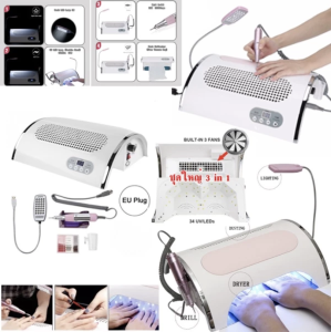 เครื่องเป่าลมดูดฝุ่นเครื่องใหญ่ 40-80W พัดลมเป่ามือ พัดลมเป่าเล็บ พัดลม พลัง turbo พัดลม/ 3in1 FREE ถุงเก็บฝุ่น พร้อมส่ง