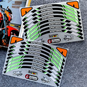 For Aerox155 NVX155 14 Wheel Hub Stickers Set Waterproof UV Resistant Rim Tape Wheel Decor Vinyl Decals Accessories