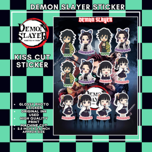 LUCSMART printsNcrafts DEMON SLAYER Inspired Fan Made Stickers / Unofficial Kiss Cut Stickers / Peel Off Stickers