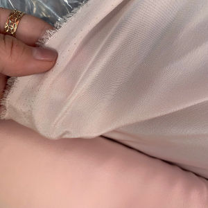 1 Mét Vải Lụa Tằm Cát Màu Hồng Pastel Khổ 1m1 Hàng Công Ty