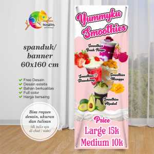 Cetak Spanduk Banner Smoothies