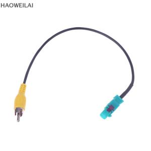 [HAOWEILAI] 1 2ชิ้นสำหรับกล้องมองหลังสายอะแดปเตอร์กล้องมองหลังตัวเชื่อมต่อ RCA สายแปลงภาพด้านหลังรถ