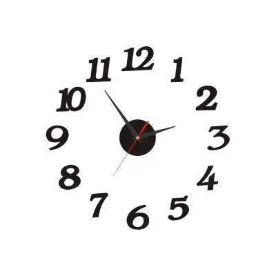Jam Dinding Tempel Analog 3D Model DIY/Jam Dinding Tembok Estetik/Jam dinding Unik 3D tempel Praktis