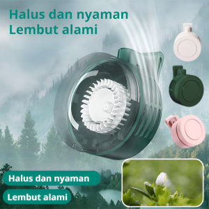 Mini Neck Hanging Fan Rechargeable Portable Clip-On Small Lazy Waist Hanging Neck Handheld Leafless Bass Electric Fan Cute in Summer 随身挂夹式小风扇