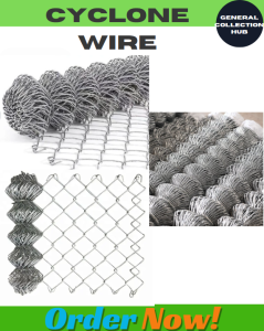 Cyclone Wires mesh Galvanized Chain Link Fence Safety Mesh for Farm Fence/ guard fence/wire mesh fence PVC anti-rust fence and 6m /Roll 2 inch opening size / PVC CYCLONE WIRE 6 METERS
