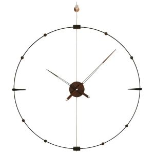 FFBH Minimalist Wall Clock Luxury Silent Solid Wood Pure Copper Hanging Clock Creative Art Clocks Large Modern Home Wall Decoration N7Y3P