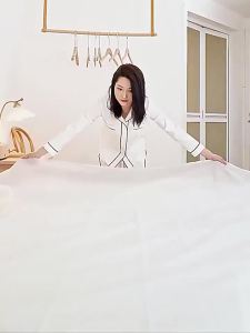 New Travel Bedding Set 4Piece Double Size Hotel Non Woven Bed Sheet Duvet Cover Pillowcase Portable for Business Trip2026