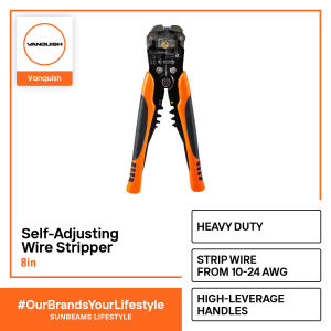 VANQUISH Wire Stripper Self Adjusting Heavy Duty Professional 8inch 200mm