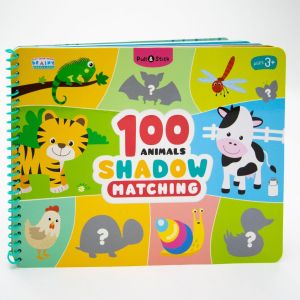 100Animals Shadow matching - 150Pieces Shadow matching  หนังสือกิจกรรมสำหรับเด็ก สนุกสนานกับการจับคู่ภาพและเงา