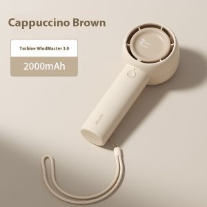 F42 Portable Turbo Mini Handheld Fan USB Charging 3 Adjustable Levels with Lanyard for Travel