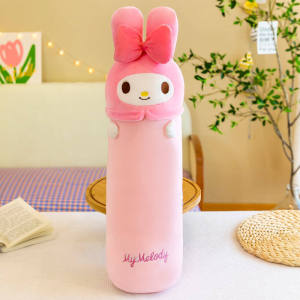 Cartoon Kuromi Long Pillow Plush Toy Doll Melody Stuff Toys For Girls Huggable Plushie Soft Sleeping Pillow Dolls Children Birthday Gift For Kids