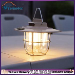 【Local Shipment】Compact LED Camping Lantern with Adjustable Brightness Retro Style and Hook for Hiking and Camping