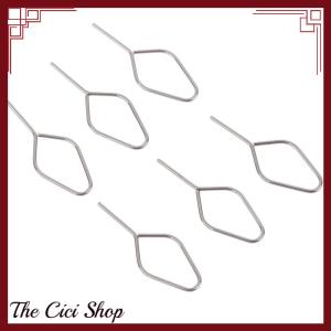 [The Cici Shop] 10PCS Universal Metal Phone Sim Card Tray Pin Eject Removal Tools Needle Opener