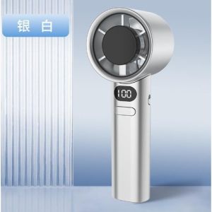 VIVOLILV พัดลมพกพาขนาดเล็ก จอแสดงผล LED แบบดิจิตอล พัดลมเทอร์โบมินิแบบปรับความเร็วได้ 120 ระดับ