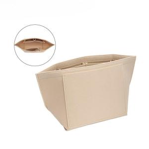 ผู้จัดถุงรู้สึกสำหรับ Longchamp S Tote Bag ผู้จัดกระเป๋าสตางค์แทรกกระเป๋ามือเก็บเครื่องสำอางผ้าซับกระเป๋าสนับสนุน Shaper