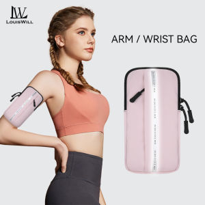 LouisWill Sports Armbands Wrist Bag Fitness Reflective Arm Bag Pouch Bag Sport Bag Running Arm Bag Waterproof Mobile Phone Bag for Outdoor Sport Exercise Workout Running