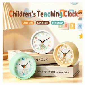 STYLETENK Non-ticking Alarm Clock Silent with Night Light Desk Clock Cartoon Wake-up Clock Bedroom