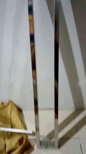 Handle pintu kaca baut tembus stainless 45cm