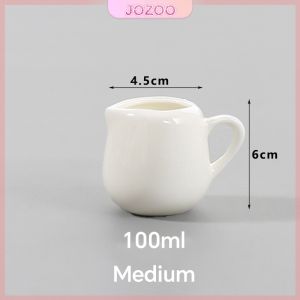 Jozoo Kitchen Ceramic Mini Coffee Milk Kettle Milk Jug Small Milk Cup 50ml 100ml 240ml Sauce Bowl 1Pc