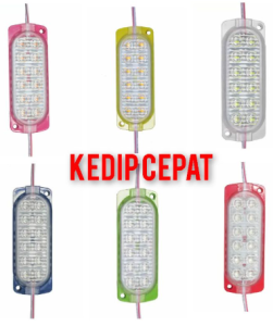 LED KEDIP OTOMATIS 12 MATA ULTRASONIC TANPA MODUL 12V-24V