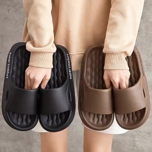 MenS Summer Home Slippers With Thick Soles For Indoor And Outdoor Use Eva Sandals For Women Non-Slip For Bathroom And Shower