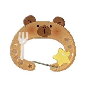 Artistics Keychain Hook With Capybaras Multipurpose Decoration High Clarity Sturdy Acrylic Construction