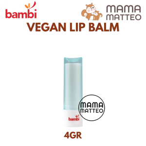 BAMBI Vegan Lip Balm 48gr / Pelembab Bibir Bayi Anak Vegan Friendly BAMBI BANDUNG