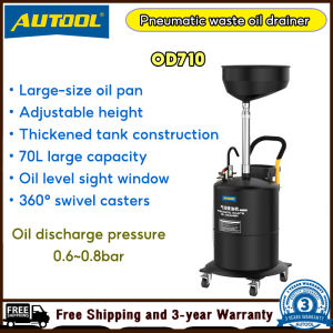 AUTOOL OD710 Pneumatic Oil Picker Machine 70L Capacity 0.6-0.8bar Pneumatic Oil Extracting Machine Waste Oil Recovery Machine