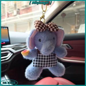 [miqiangzi] Cute Animals Elephant Plush Doll Toy Pendant Keychain Backpack Hanging Ornaments Gifts