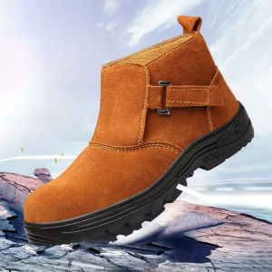 รองเท้านิรภัยแฟชั่นสำหรับผู้ชาย ระบายอากาศได้ เหมาะสำหรับช่างเชื่อมไฟฟ้า ป้องกันไฟฟ้าดูด หัวเหล็ก