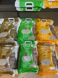 Cat đất sét Terry khử mùi vón cụít bụi cho các bé mèo- 18L-8kg