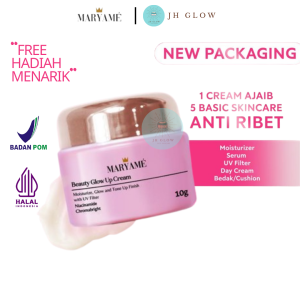 Maryame Beauty Glow Up Cream 10 gr Sunscreen SPF 30 Pelembab 5 In 1 Maryame Beautee Skincare Bpom