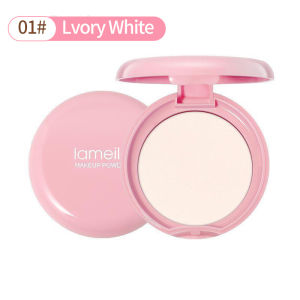 2 In 1 Foundation Waterproof Makeup Powder & Setting Powder Matte Long Lasting Moisturizing 3 Colors With Mirror Sponge Puff